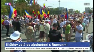 Moldavčania protestovali, chcú sa znovu spojiť s Rumunskom