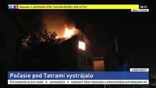 Pod Tatrami vyčíňala búrka: horel dom a zaplavilo pivnice
