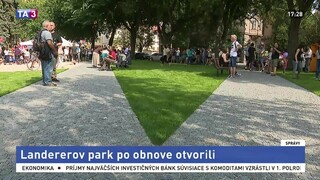 Otvorili Landererov park, obnova stála státisíce eur