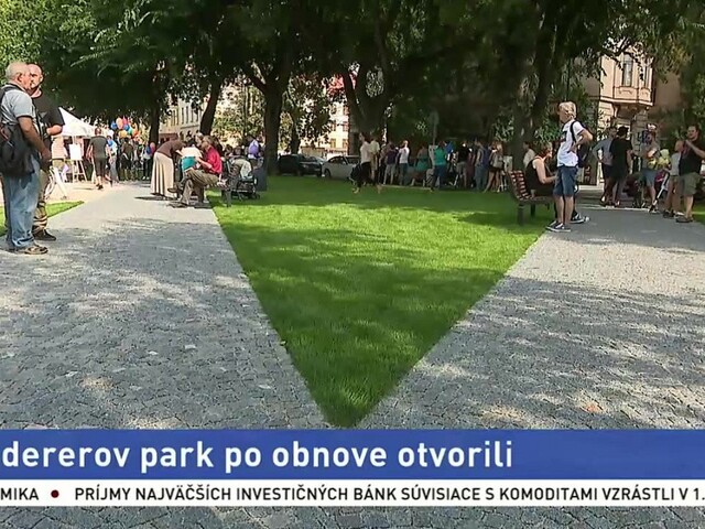 Otvorili Landererov park, obnova stála státisíce eur