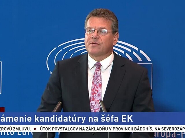 TB M. Šefčoviča o oznámení svojej kandidatúry na post predsedu EK