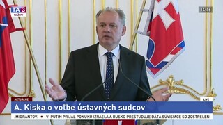 Vyhlásenie A. Kisku po rokovaní o voľbe ústavných sudcov