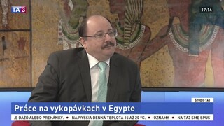 ŠTÚDIO TA3: egyptológ J. Hudec o práci na vykopávkach v Egypte