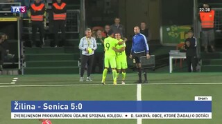 Zopakovali si divoký výsledok: Žilina pokorila Senicu piatimi gólmi