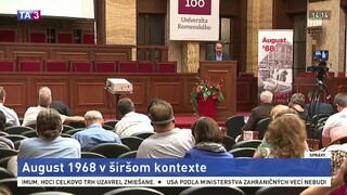 Bratislava privítala medzinárodnú konferenciu, témou bol august 1968