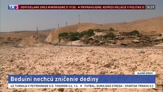 Beduínsku dedinu chce Izrael zbúrať, obyvatelia dostali ultimátum