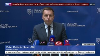 TB P. Kažimíra o vládnych návrhoch z dielne MF SR