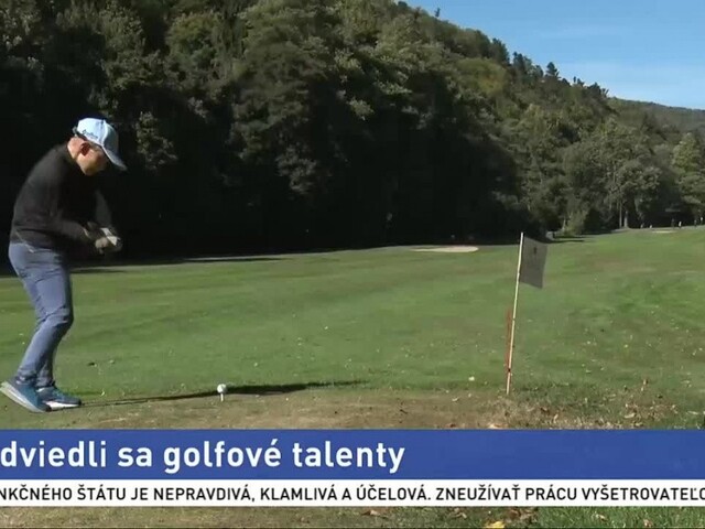 Mladí golfisti sa predviedli na greene, sľubné talenty vynikli