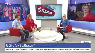ŠTÚDIO TA3: Z. Tkáčová a J. Hipš o súťaži Učiteľ Slovenska