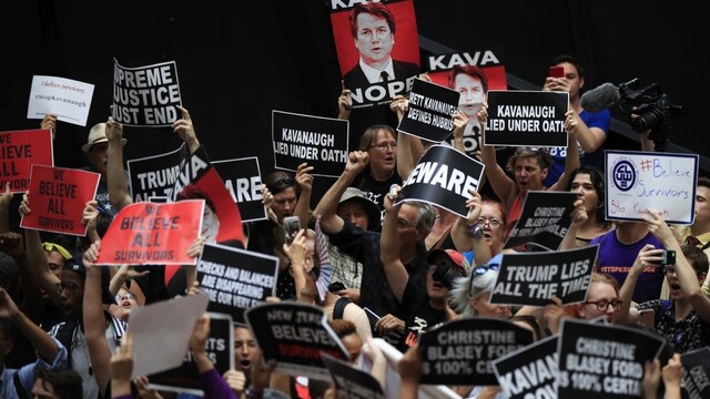 Američania protestujú, Brett Kavanaugh podľa nich nemá byť sudcom