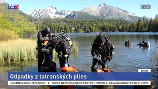 Napriek čisteniam sú v plesách stovky kilogramov odpadu