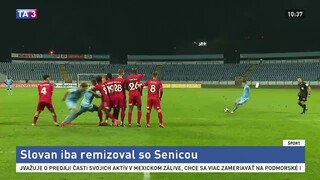 Slovan stále neprehral, s poslednou Senicou si rozdelil body