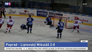 Šance mali oba tímy, Poprad napokon zdolal Liptovský Mikuláš