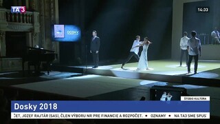 Dosky 2018 / Národná cena za dizajn 2018 / Dokumentaristi získali ocenenia / Vízia a realita v architektúre / Vyskúšajte si Kafkovho švába / Kinetický objekt ADA / Slovenské tradície v Japonsku