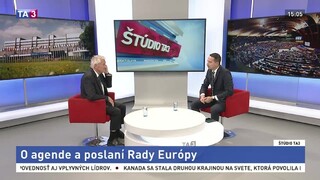 ŠTÚDIO TA3: T. Jagland o agende a poslaní Rady Európy
