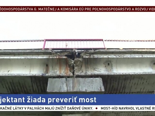 Projektant žiada preveriť most, chce predísť možnej tragédii