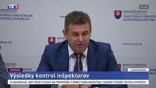 TB rezortu životného prostredia o výsledkoch vykonaných kontrol