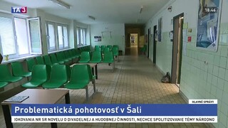 Pohotovosť v Šali má problémy, lekári zvažujú výpovede