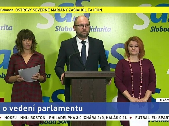 TB strany SaS o vedení parlamentu