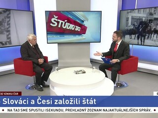 ŠTÚDIO TA3: Historik D. Kováč o ideovom odkaze Československa