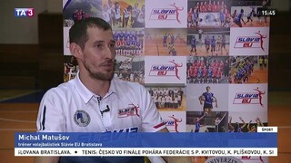 Tréner M. Matušov o úspechoch volejbalistiek Slávie
