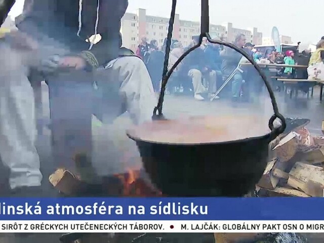 Vo Vrakuni vládla dedinská atmosféra, medzi panelákmi varili kapustnicu