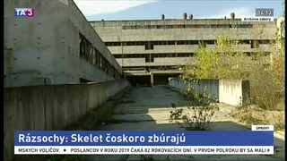 Skelet nedostavanej nemocnice Rázsochy zrovnajú so zemou