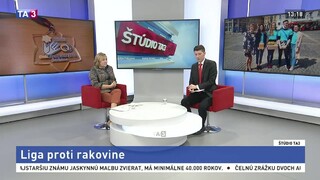 ŠTÚDIO TA3: E. Kováčová o Lige proti rakovine