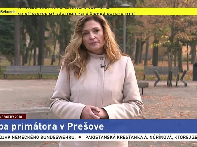 Povolebné štúdio s víťazkou volieb v Prešove A. Turčanovou