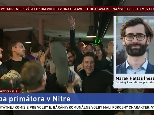 Povolebné štúdio s víťazom volieb v Nitre M. Hattasom