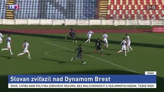 Slovan hravo zdolal troma gólmi Dynamom Brest