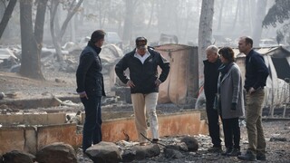 Trump na návšteve spálenej Kalifornie: Je to smutný pohľad