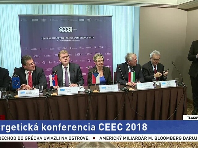 Brífing predstaviteľov V4 po energetickej konferencii CEEC