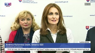 TB ministerky A. Kalavskej o doplatkoch pacientov za lieky
