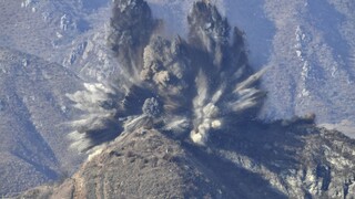 Strážny post KĽDR Kórea detonácia výbuch 1140 px (SITA/AP)