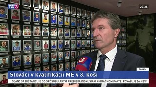 Generálny sekretár SFZ J. Kliment o prehre Slovenska v Lige národov