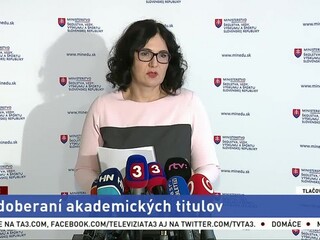 TB M. Lubyovej o odoberaní akademických titulov