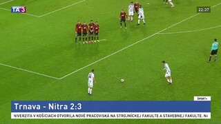 Hráči Trnavy nezvládli záver zápasu, Nitra sa tešila z výhry