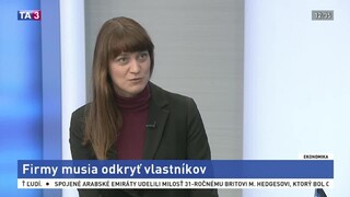 HOSŤ V ŠTÚDIU: M. Galandová o povinnosti firiem odkryť vlastníkov