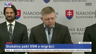 TB R. Fica a R. Kaliňáka o Globálnom pakte o migrácii