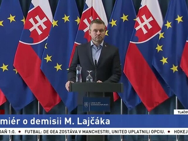 Vyhlásenie premiéra P. Pellegriniho po demisii M. Lajčáka