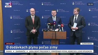 TB P. Pellegriniho a P. Žigu o dodávkach plynu počas zimy