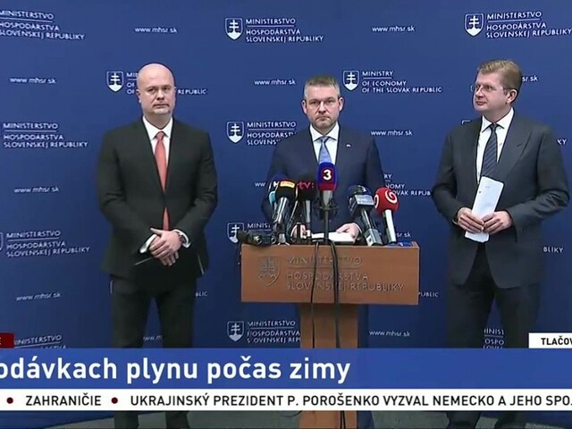 TB P. Pellegriniho a P. Žigu o dodávkach plynu počas zimy