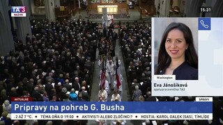 E. Jánošíková o prípravách na pohreb Georgea Busha staršieho