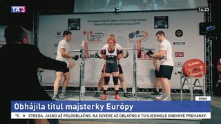 Slovenka zvíťazila na ME, obhájila titul v silovom trojboji
