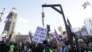 Briti vyjadrili názor demonštráciami, premiérku nazvali zradkyňou