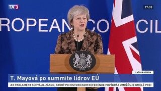 TB T. Mayovej po samite lídrov Európskej únie