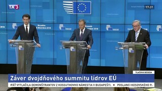 TB lídrov EÚ po skončení dvojdňového samitu v Bruseli