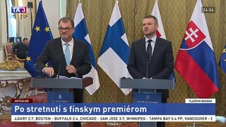 TB P. Pellegriniho po stretnutí s fínskym premiérom