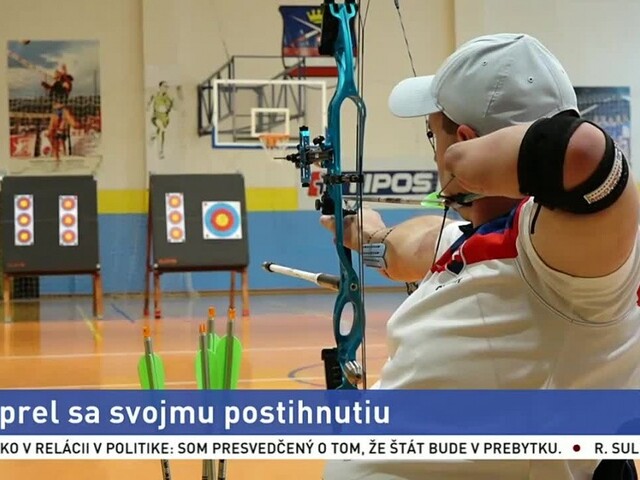 Vlak mu vzal obe nohy, no nevzdal to. Stal sa lukostrelcom